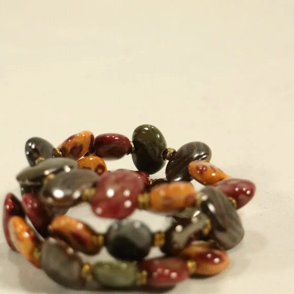 KAZURI BEADS Handmade "Earthling' Wraparound Bracelet OS - Picture 6 of 6